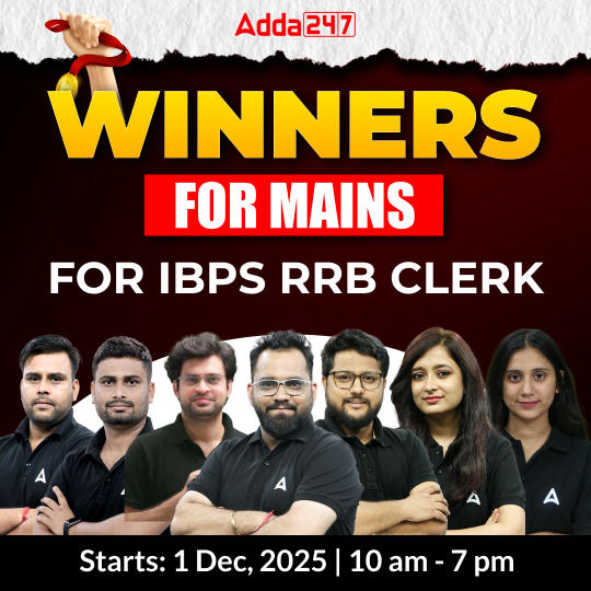 Winners Batch for Mains | RRB Clerk Exam 2025 | Online Live + Recorded Classes by Adda 247 | Online Live Classes by Adda 247