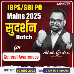 Sudarshan | Mains Special Batch 2025 for General Awareness | Online Live Classes by Adda 247