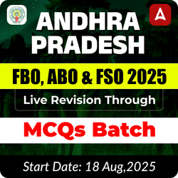 Andhra Pradesh  | FBO, ABO & FSO 2025 | Live Revision Through MCQs Batch | Online Live Classes By Adda247