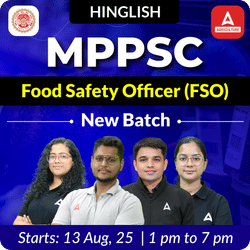Madhya Pradesh Food Safety Officer (MPPSC FSO) New Batch | Hinglish | Online Live Classes By Adda247
