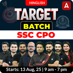 Target Batch For SSC CPO 2025 Exams with Test Series and Ebook | Hinglish | Online Live Classes By Adda247