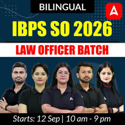 IBPS SO 2026 | LAW Officer Batch | Online Live + Recorded Classes by Adda 247