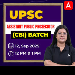 UPSC Assistant Public Prosecutor (CBI) Batch 2025 | Online Live Classes by Adda 247
