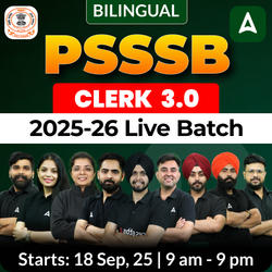 PSSSB Clerk (3.0) 2025-26 Batch | Bilingual | Online Live Classes by Adda 247