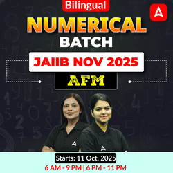 Numerical Batch - JAIIB AFM NOV 2025 | Bilingual | Online Live Classes by Adda 247