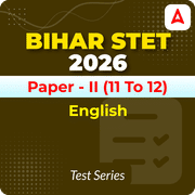 Bihar STET Paper - II English 2026 Mock Test