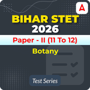 Bihar STET Paper - II Botany 2026 Mock Test