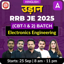 Udaan 1.0 - RRB JE 2025 Electronics Engineering (CBT-1&2) | Bilingual | Online Live Classes by Adda 247