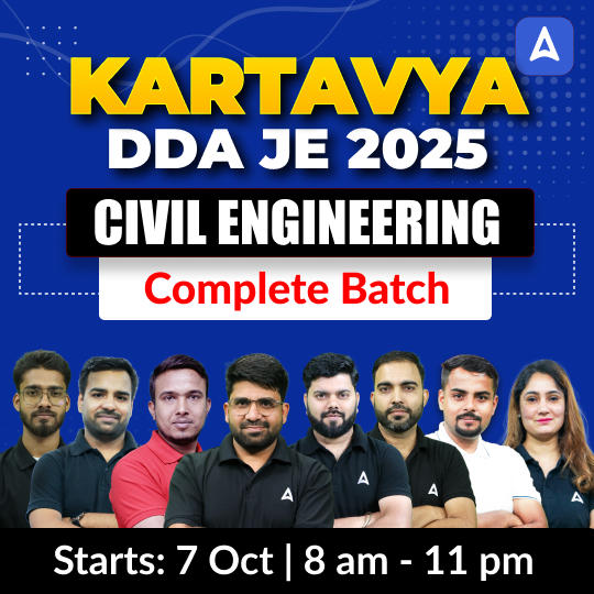 Kartavya - DDA JE (Civil Engineering) 2025 | Hinglish | Online Live Classes by Adda 247