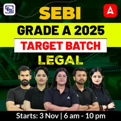 SEBI GRADE A 2025 | TARGET BATCH | LEGAL | Online Live Classes by Adda 247