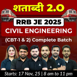 शताब्दी 2.0 - RRB JE 2025 Civil Engineering (CBT-1&2) Complete Online Batch | Live + Recorded Classes By Adda247 | Online Live Classes by Adda 247