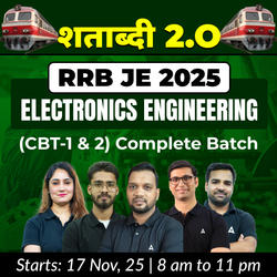शताब्दी 2.0 - RRB JE 2025 Electronics Engineering (CBT-1&2) Complete Batch | Live + Recorded Classes By Adda247 | Online Live Classes by Adda 247