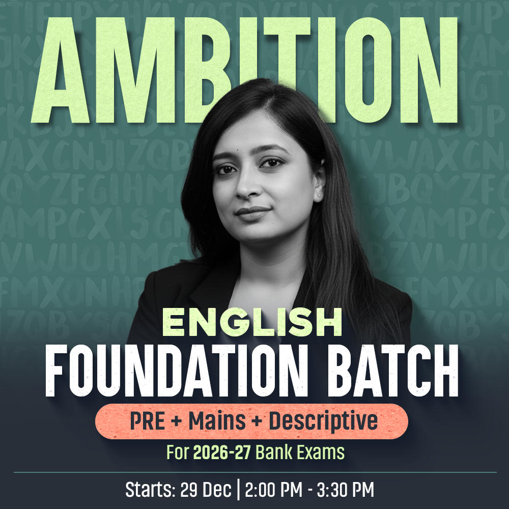 Ambition | English Foundation Batch for 2026-27 Bank Exams | Pre + Mains | Online Live Classes by Adda 247