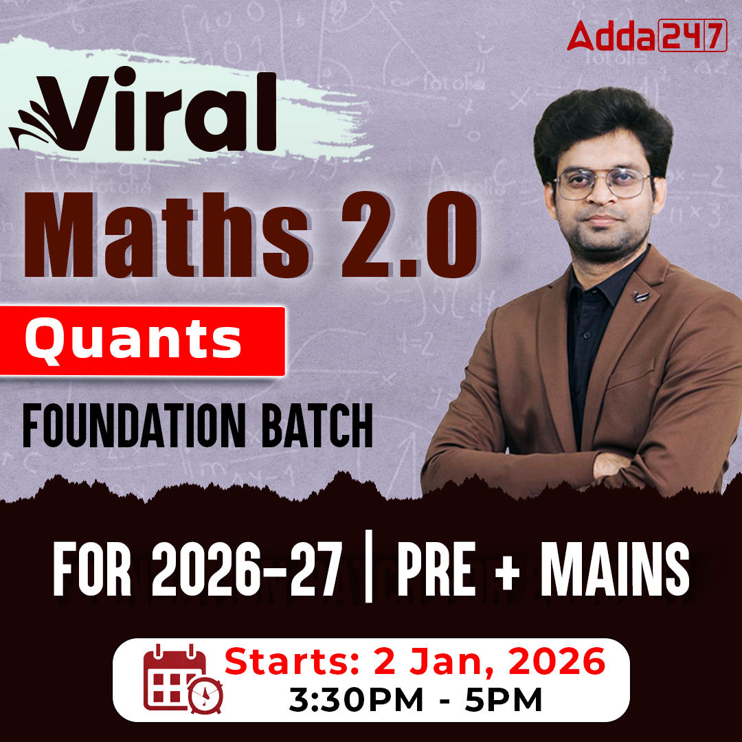 Viral Maths 2.0 | (BRAHMAGUPTA WING) Quants Foundation Batch for 2026-27 Bank Exams | Pre + Mains | Online Live Classes by Adda 247