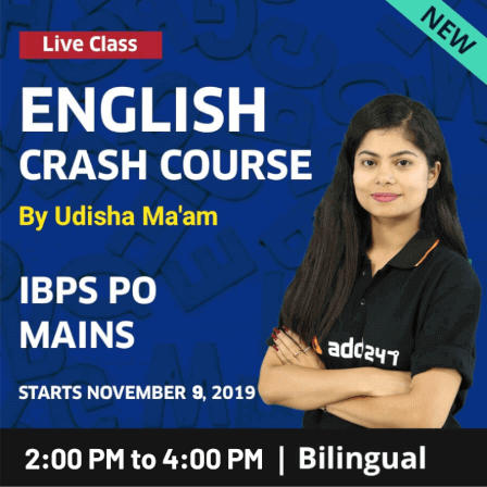 English crash course | ibps po mains | ultimate live classes