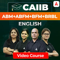 CAIIB | ABM+ABFM+BFM+BRBL | English | Video Course by Adda247