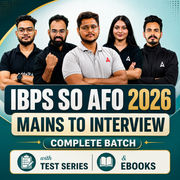 IBPS SO AFO 2026 Target Batch Mains To Interview | Online Live Classes by Adda 247