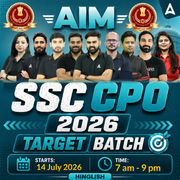 SSC CPO 2026 (AIM) - Target Batch with Test Series and Ebook | Hinglish | Online Live Classes By Adda247