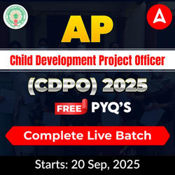 Andhra Pradesh CDPO 2025 | FREE PYQs Batch | Live + Recorded | Online Live Classes By Adda247