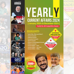 Yearly Current Affairs Jan 2024 to Dec 2024 for AP & Telangana Exams | 2500+ One liner Questions & MCQs (English Printed Edition) By Adda247