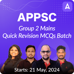 APPSC Group 2 Mains Quick Revision MCQs Batch 2024 | Online Live Classes by Adda 247