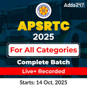 APSRTC 2025 for All Categories Exams | Live + Recorded | Online Classes By Adda247