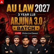 AU LAW 2027 (3 Year LLB)  Arjuna 3.0 Batch BATCH | Online Live Classes By Adda247
