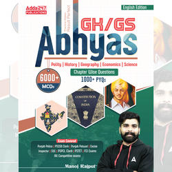 GK/GS Abhyas 6000+ Chapter wise Questions & PYQs (English Printed Edition) by Adda247