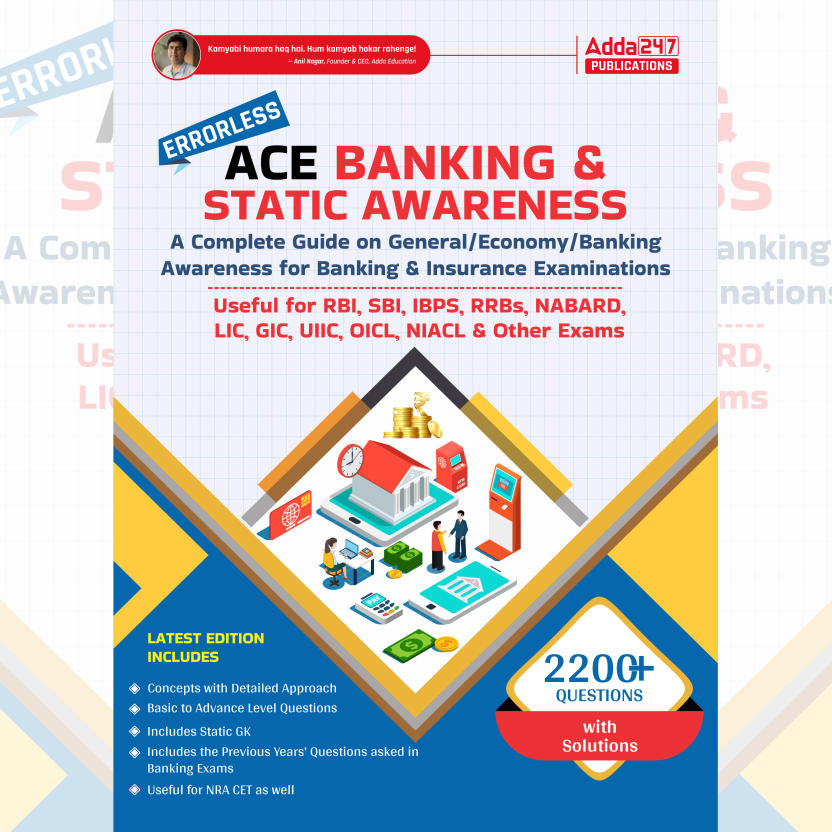 Ace Banking and Static Awareness Book (Latest English Printed Edition) By Adda247
