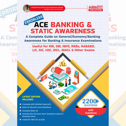Ace Banking and Static Awareness Book (Latest English Printed Edition) By Adda247