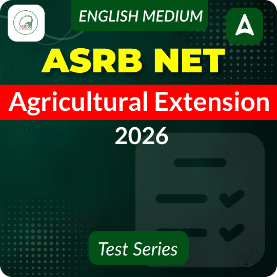 ASRB NET Agricultural Extension, Online Test Series by Adda247