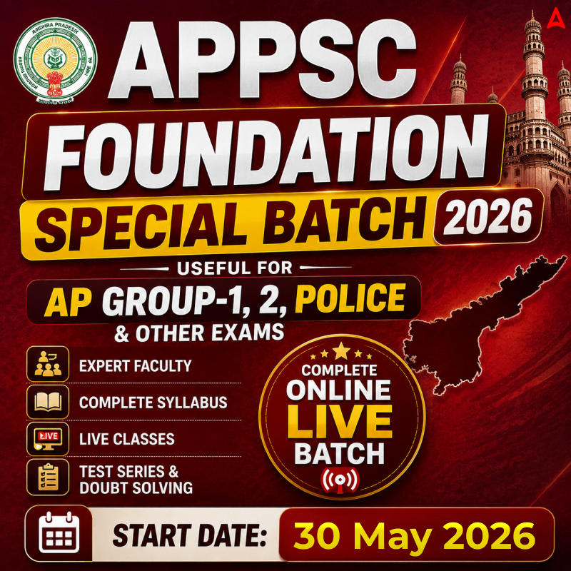 APPSC Foundation Special Batch 2026 | A complete batch for all upcoming APPSC Exams |Online Live Classes by Adda247