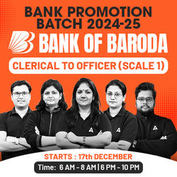 BANK PROMOTION BATCH 2024-25 | BANK OF BARODA | CLERICAL TO OFFICER (SCALE 1) | Bilingual | Online Live Classes by Adda 247