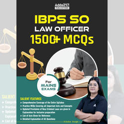 IBPS SO Mains Law Officer 1500+ MCQs Book (English Printed Edition) by Adda247