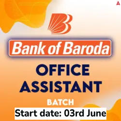 Mission Bank of Baroda 2025-26 | Office Assistant Batch | Online Live Classes by Adda247