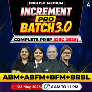 Increment Pro Batch 3.0 – Complete Prep (Dec 2026) ABM+ABFM+BFM+BRBL | English medium | Online Live Classes by Adda 247