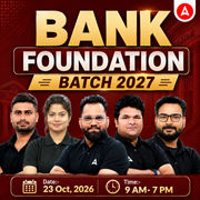 Bank Foundation Batch 2027 | Online Live Classes by Adda 247