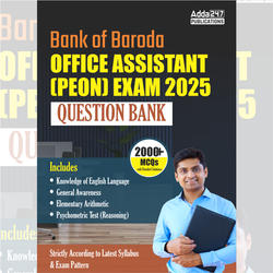 Bank of Baroda Office Assistant (Peon) Exams 2025 Question Bank I 2000+ MCQ (English Printed Edition ) By Adda247
