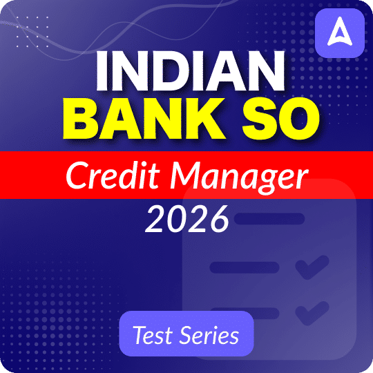 Indian Bank SO Credit Manager 2026 Mock Test Series