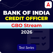Bank of India Credit Officer (GBO Stream) 2026 Test Series