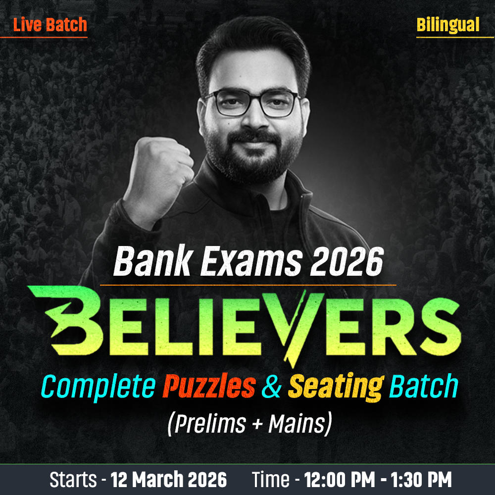 Believers Batch for Puzzles & Seating Arrangement for Bank Exams 2026 | Online Live Classes by Adda 247