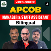 APCOB MANAGER & STAFF ASSISTANT | Video Course by Adda247