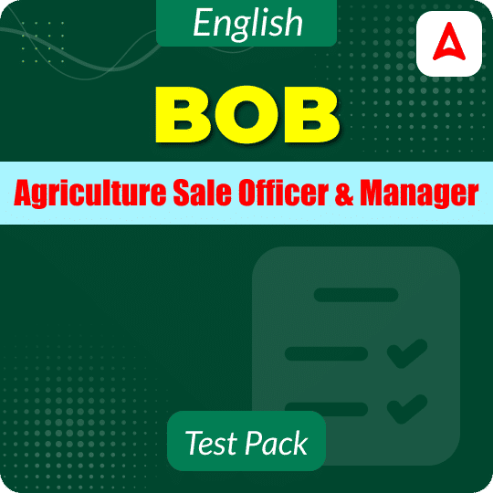 BoB Agriculture Sale Officer and Manager Mock Test Series