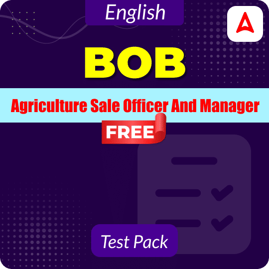 BoB Agriculture Sale Officer and Manager FREE Test Series