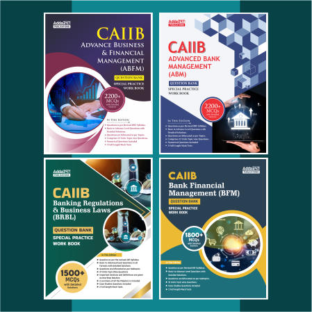Combo of 4 Books CAIIB (ABFM, ABM, BRBL, BFM) MCQs (English Printed Edition) By Adda247