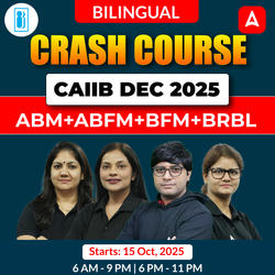CRASH COURSE | CAIIB DEC 2025 | ABM+ABFM+BFM+BRBL | Bilingual | Online Live Classes by Adda 247