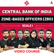CENTRAL BANK OF INDIA  | ZONE-BASED OFFICERS (ZBO) SCALE I | Video Course by Adda247