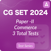 CG SET (Paper-I & Paper-II) Commerce Mock Test