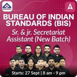 Bureau of Indian Standards (BIS)- Sr. & jr. Secretariat Assistant New Batch  | Hinglish | Online Live Classes By Adda247