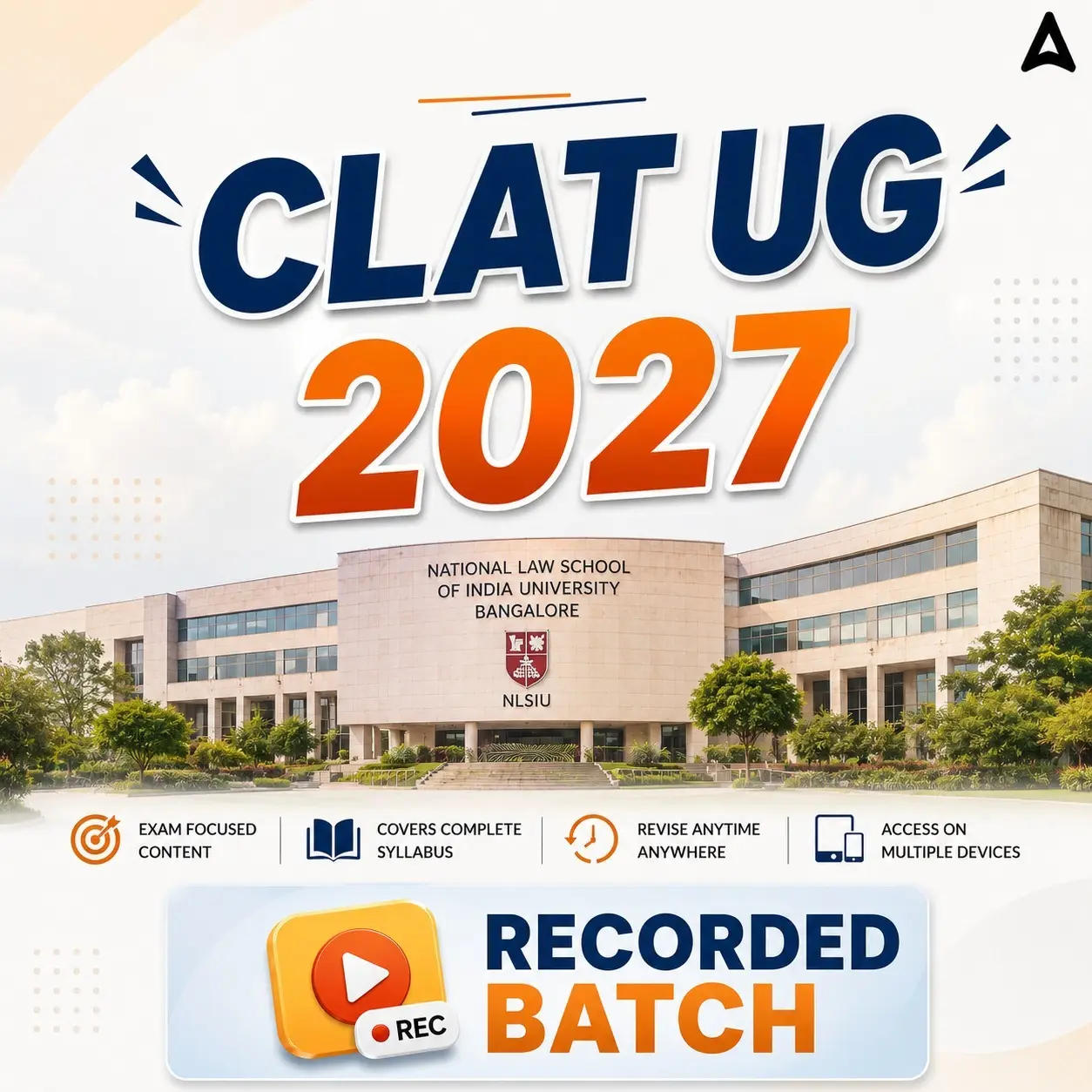 CLAT UG 2027 – Recorded BATCH | Online Live Classes by Adda247